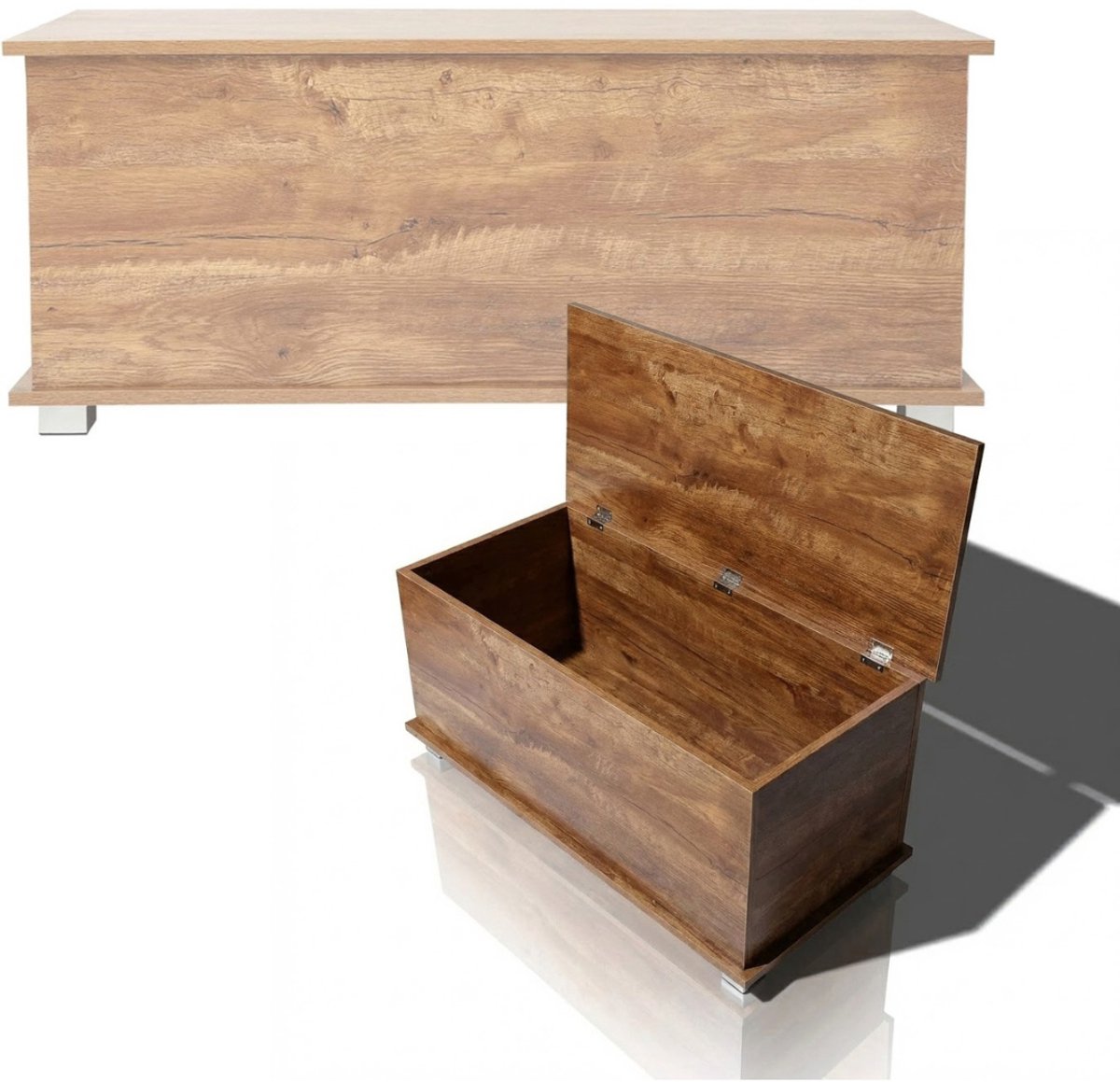 NBAP® Speelgoedkist - Speelgoedkast - Dekenkist - Houtkleur