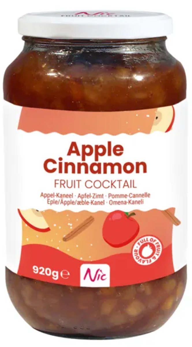Nic Appel Kaneel Fruitcocktail – Pot 920 gram
