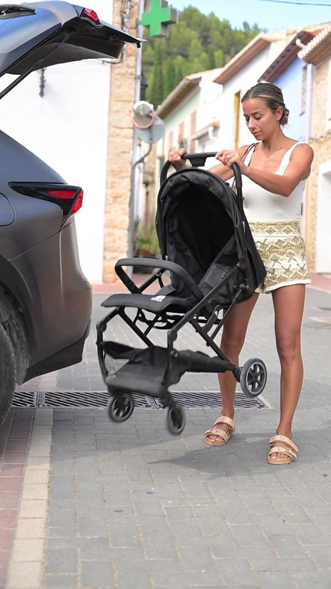 Deryan Easy2 Luxe Buggy - Lichtgewicht - Compact - Inklapbaar - Zwart