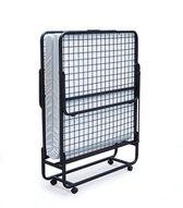 Sleepking - Lit d'appoint Indo - Lit pliant 90x200 - 1 personne - Lit pliant avec matelas