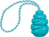 Trixie - Jumper Kegel Aan Touw - Super Strong - TPR - Petrol - 36,5X8X8 cm