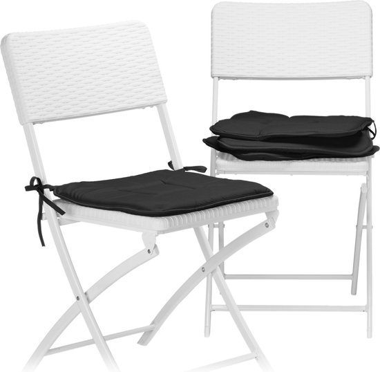 bol.com | relaxdays stoelkussen set 4 stuks - kleurrijke zitkussen - 40x40  stoel kussen -...