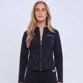 Euphoria Zipper Sportvest Dames - Sportkleding Dames - Trainingsjack Dames - Compressie - Vochtafvoerend - Zwart - Maat S