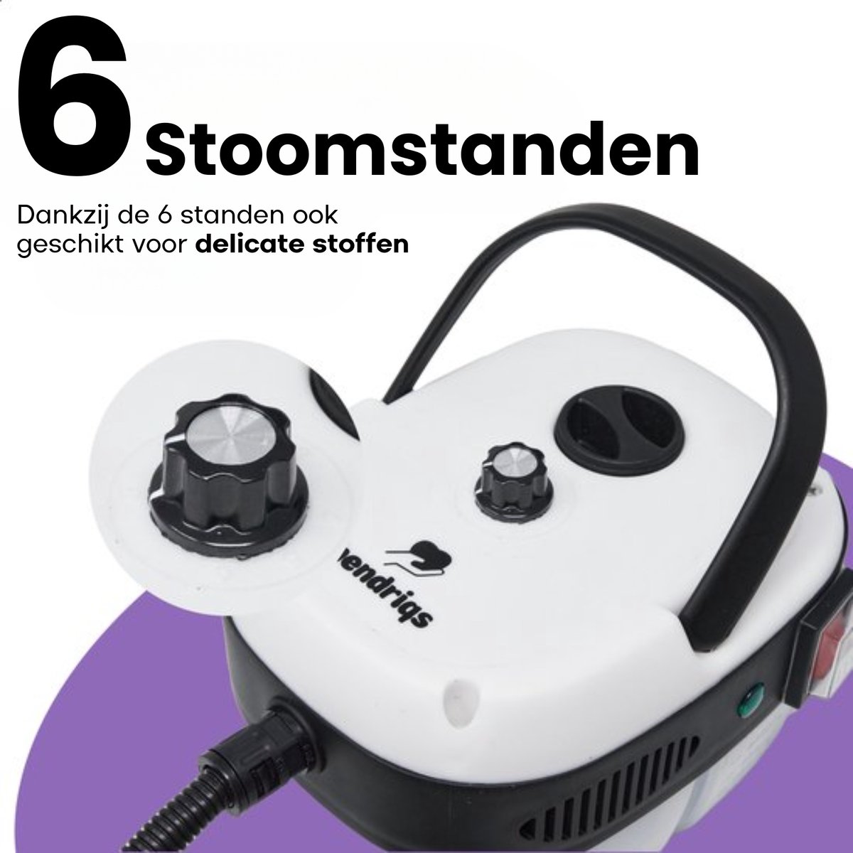 XL Stoomreiniger met 1,5L Watertank & 105°C Stoom - Handstoomreiniger voor Schoonmaak - Stoomreiniger Badkamer & Keuken - Stoomapparaat Reiniger - Steam Cleaner - Hendriqs® thumbnail 2