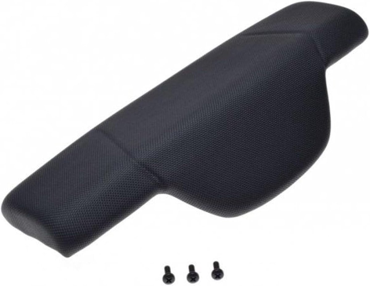 Motor Rugleuning - Comfortabele Zitting - Extra Ondersteuning - Verstelbare Banden - 45x16cm - Zwart