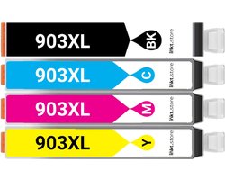 HP 903XL Huismerk Zwart, Cyaan, Magenta, Geel Multipack 4 stuks / Hoge Capaciteit