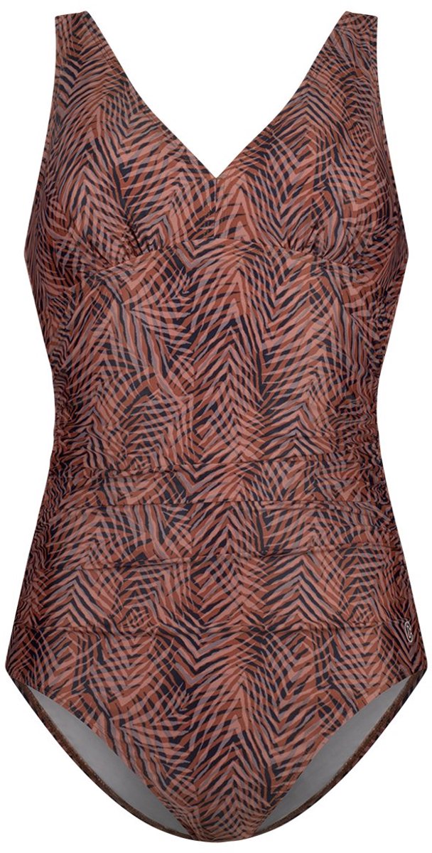 Ten Cate badpak soft cup shape summer leaves navy voor Dames | — afbeelding 5