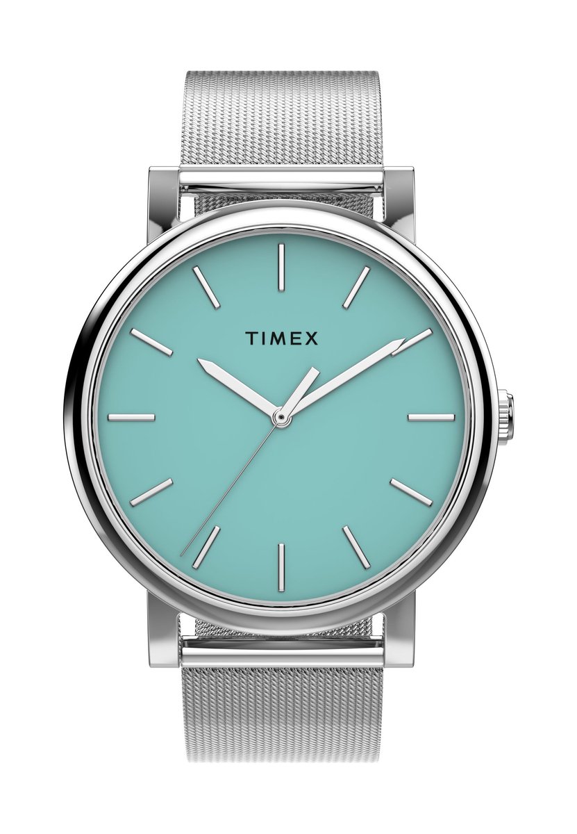 Timex Timex Originals Quartz Analoog Horloge Silver Tone Kast: 100% Laag Lood Messing | Armband: 100% Roestvrij Staal 38 mm TW2Y69000AJ, TW2Y69100AJ