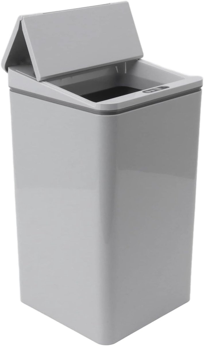 Mini Prullenbak - Vuilnisemmer Deksel - Contactloos Afval - Intelligente Sensor - 9 Liter Capaciteit - Wit