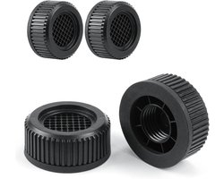 4 stuks antislipmatten, wasmachine, voetdemper, anti-vibratie, wasmachine, trillingsdemper, anti-vibratiemat, onderstel voor droger, koelkast (rond, zwart)