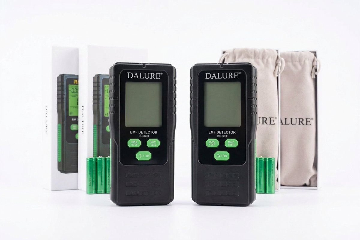 Dalure® EMF Stralingsmeter 3 In 1 Meter - Elektromagnetische Straling detector (2 Stuks)