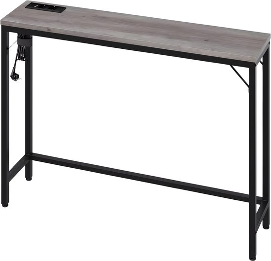 VEVOR Smalle console-banktafel, 180 cm achter de bank, 2-laags lange entreetafel en dunne gangtafel, smalle banktafel met metalen frame, voor entree, hal, woonkamer en slaapkamer VEVOR Smalle console-banktafel, 180 cm achter de bank, 2-laags lange entreetafel en dunne gangtafel, smalle banktafel met metalen frame, voor entree, hal, woonkamer en slaapkamer