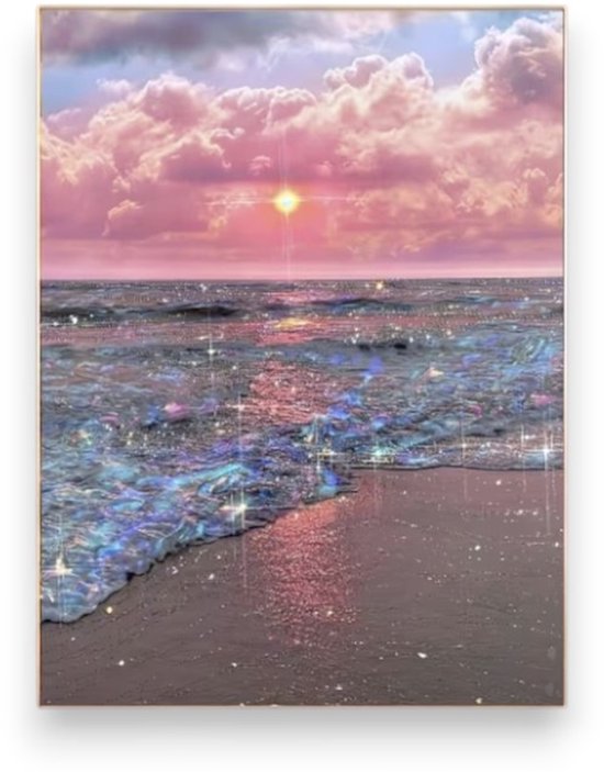 Diamond Painting Volwassenen - Diamond Painting Kinderen - Diamond Painting Pakket Volledig - Glinsterende zee - 30x40cm