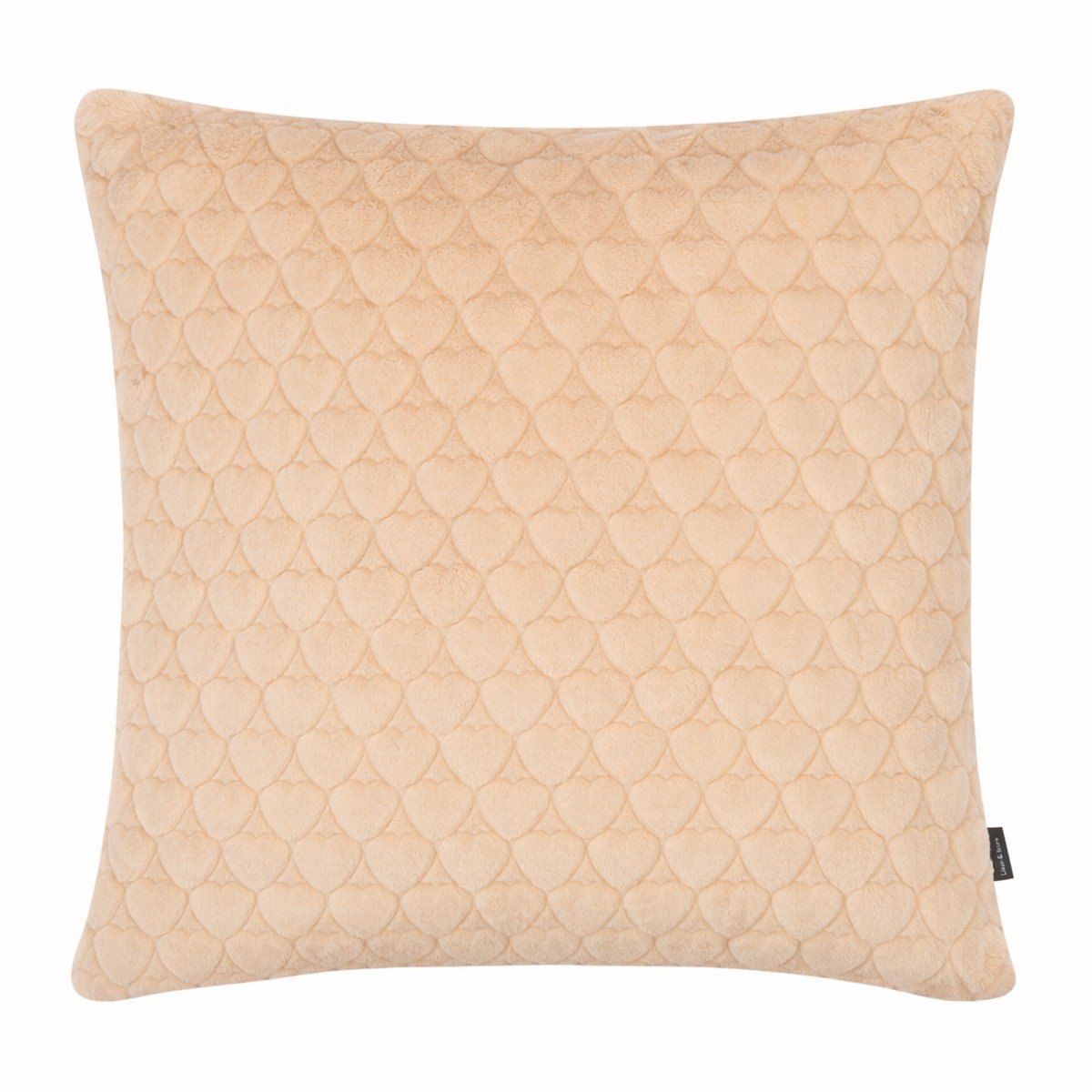 Linen & More Kussen Hartjes Beige 45x45cm
