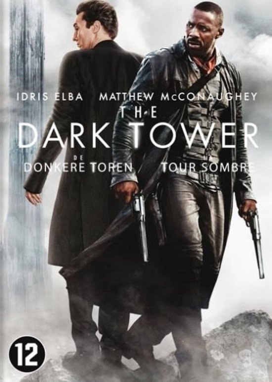 Idris Elba en Matthew McConaughey op de poster van De Donkere Toren, met wapens.