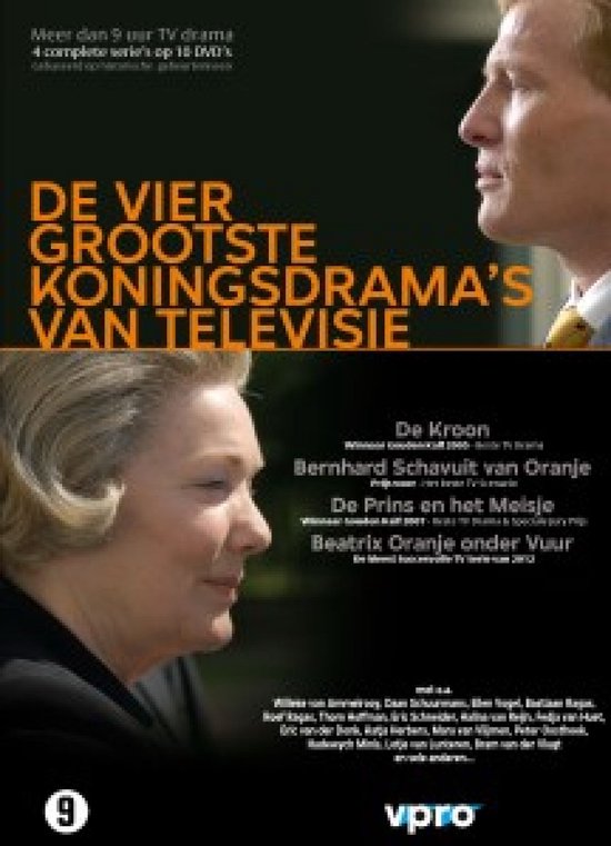 4 complete series op 10 DVD's, gebaseerd op historische gebeurtenissen. Met links een vrouw en rechts een man, beiden kijken naar rechts.