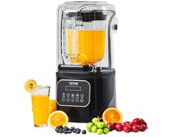 Seth Select Smoothie blender, Blender 1400W, Glazen blender, Glazen Pot Blender Combo Rvs Blender, Smoothie maker, Zwart