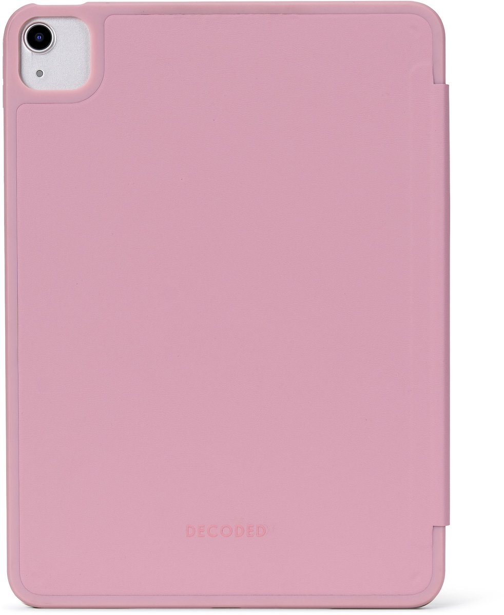 DECODED Siliconen Slim Case voor iPad Air 11 Inch - iPad Hoes - Beschermhoes met Standfunctie, Auto Wake/Sleep, Apple Pencil Compatibel en Magneetsluiting - Roze