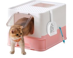 Feandrea - Kattenbak - Met Deksel - Uitschuifbare Lade