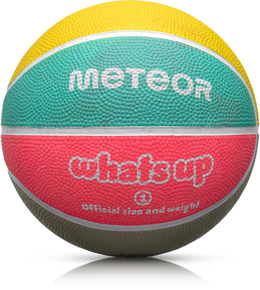 Meteor - Basketbal What's up - Maat 1 - Pastel - Antislip - Rubber - Voor binnen en buiten