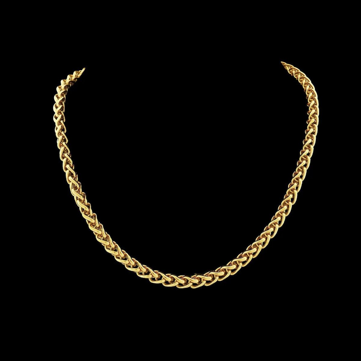 Victoria Valenza Goudkleurige RVS Vossenstaartcollier - Ketting - Goudkleurig - RVS - Vossenstaartketting