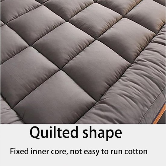 Japanse futonmatras - Opvouwbaar matras - Comfortabel slapen - Dubbele antislip - 90x200cm - Grijs — afbeelding 4