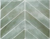 Smart Tiles Zelfklevende keuken achterwand voor keuken en badkamer Chevron Blauw/Groen 4 29,02x22,86 cm