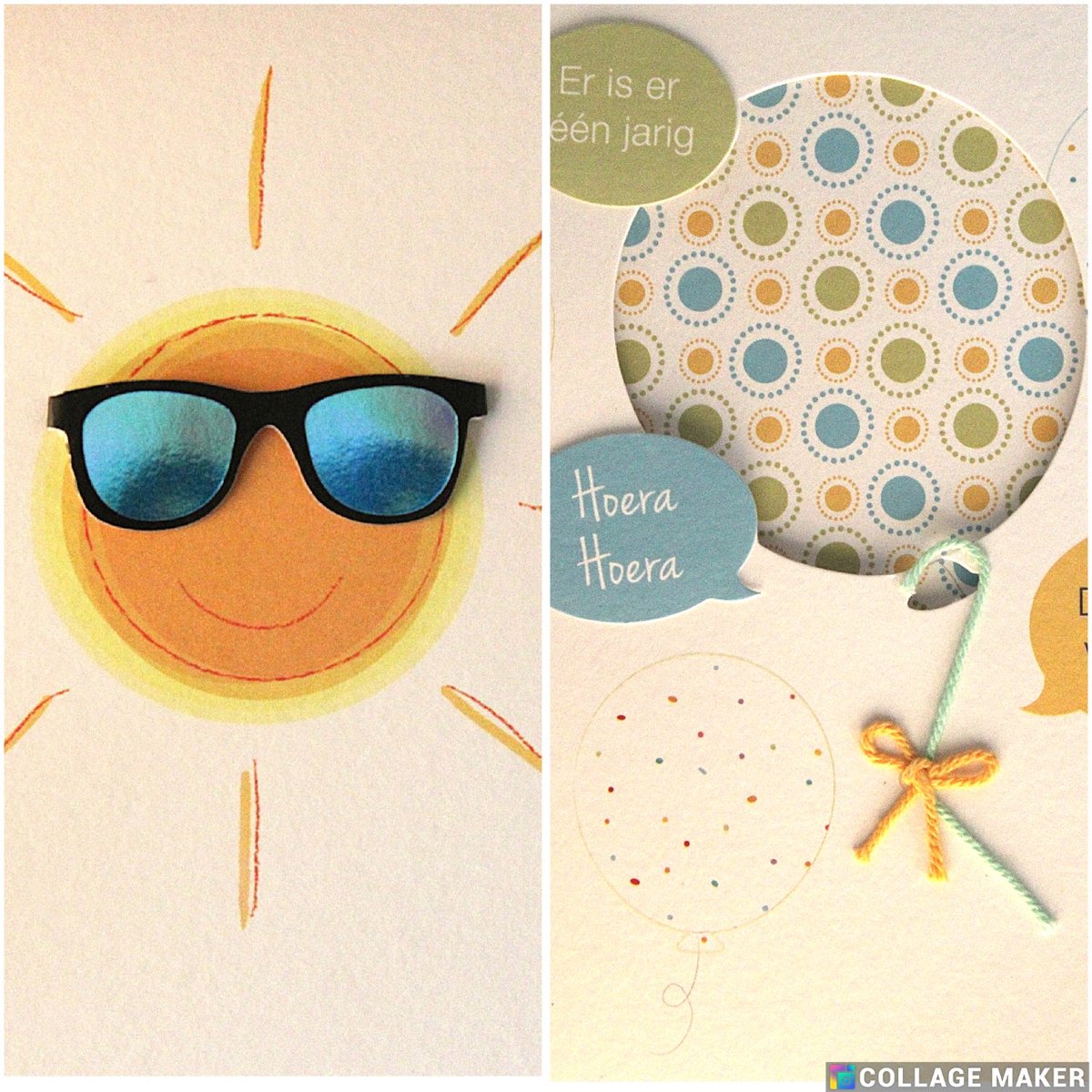 4 Luxe Wenskaarten Paperclip Paperwork Verjaardag - Kaart - Verjaardagskaart - Hello Sunshine - Wenskaart Set - 2 Motieven - Greeting Card - Grusskarte - Carte De Vœux - Dubbele Kaart - Rechthoek - Met Envelop - 15x12cm - Gratis Verzonden