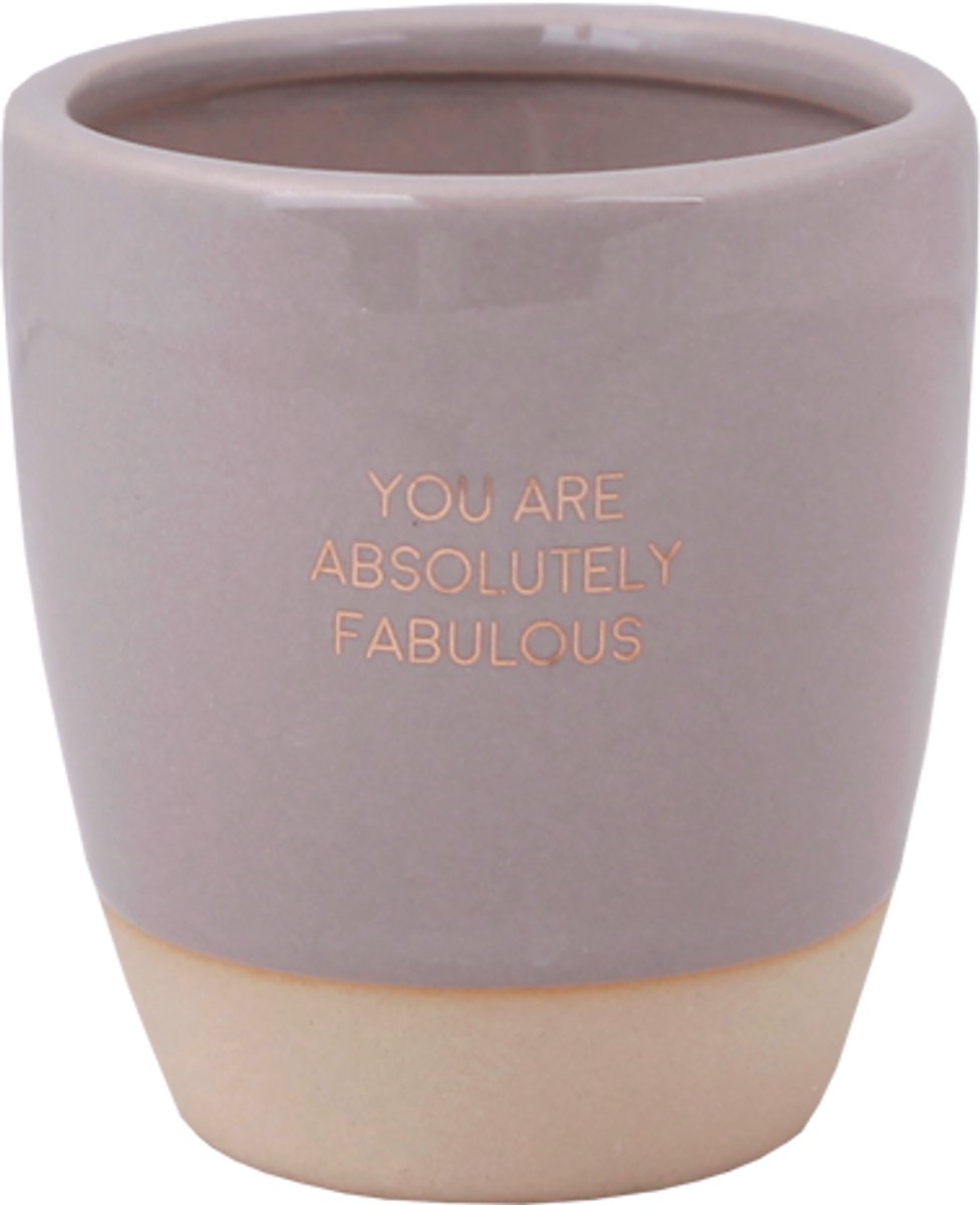 MY FLAME - Sojakaars in koffiekop - YOU ARE ABSOLUTELY FABULOUS - Geur: Coffee kissed spice - Maat: D7 x H8 cm - Branduren: 35u