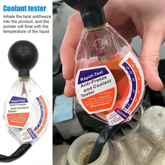 Antivries Tester voor Auto’s – Nauwkeurige Koelvloeistoftester voor Elk Voertuig
