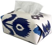 Luxe Bohemian Tissuebox Houder - Creatieve Lederen Tissuehouder - Waterdichte Decoratieve Servethouder voor Woonkamer, Badkamer en Auto - Modern Boho Design - a