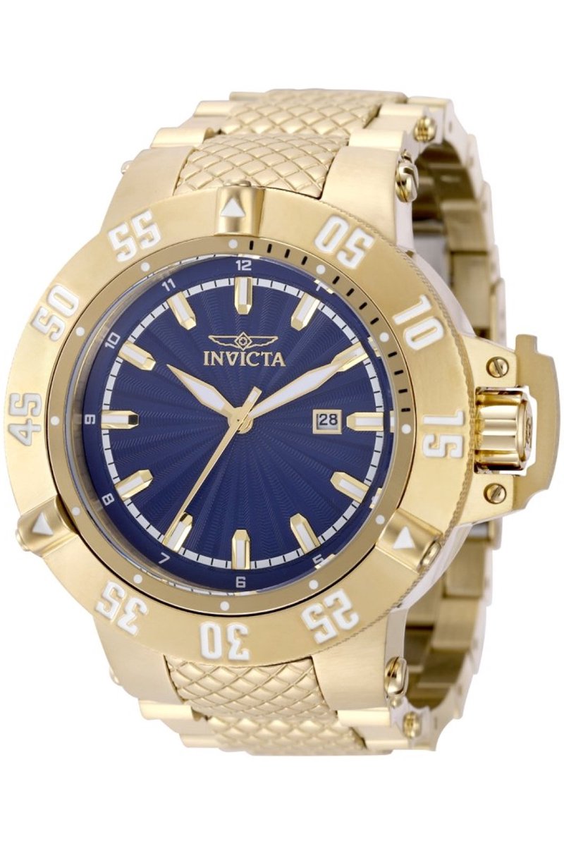 Invicta Subaqua- Noma III 50051 Heren Horloge - Waterdicht - Analoog - Quartz Uurwerk - Roestvrij Staal met blauwe Wijzerplaat - 50mm