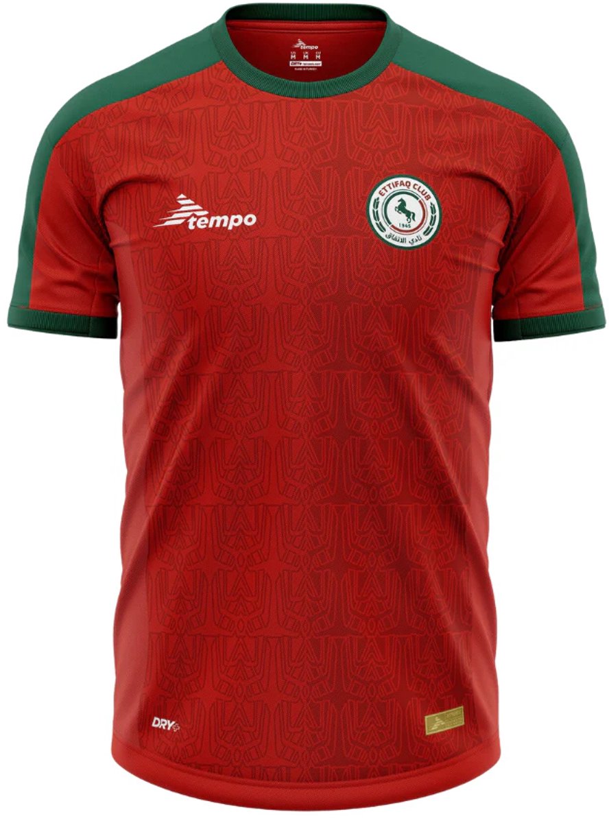 Al Ettifaq Uitshirt 2024 - Saoedi-Arabië Voetbalshirt - Al Ettifaq - Maat XL - Tempo Sport - Globalsoccershop