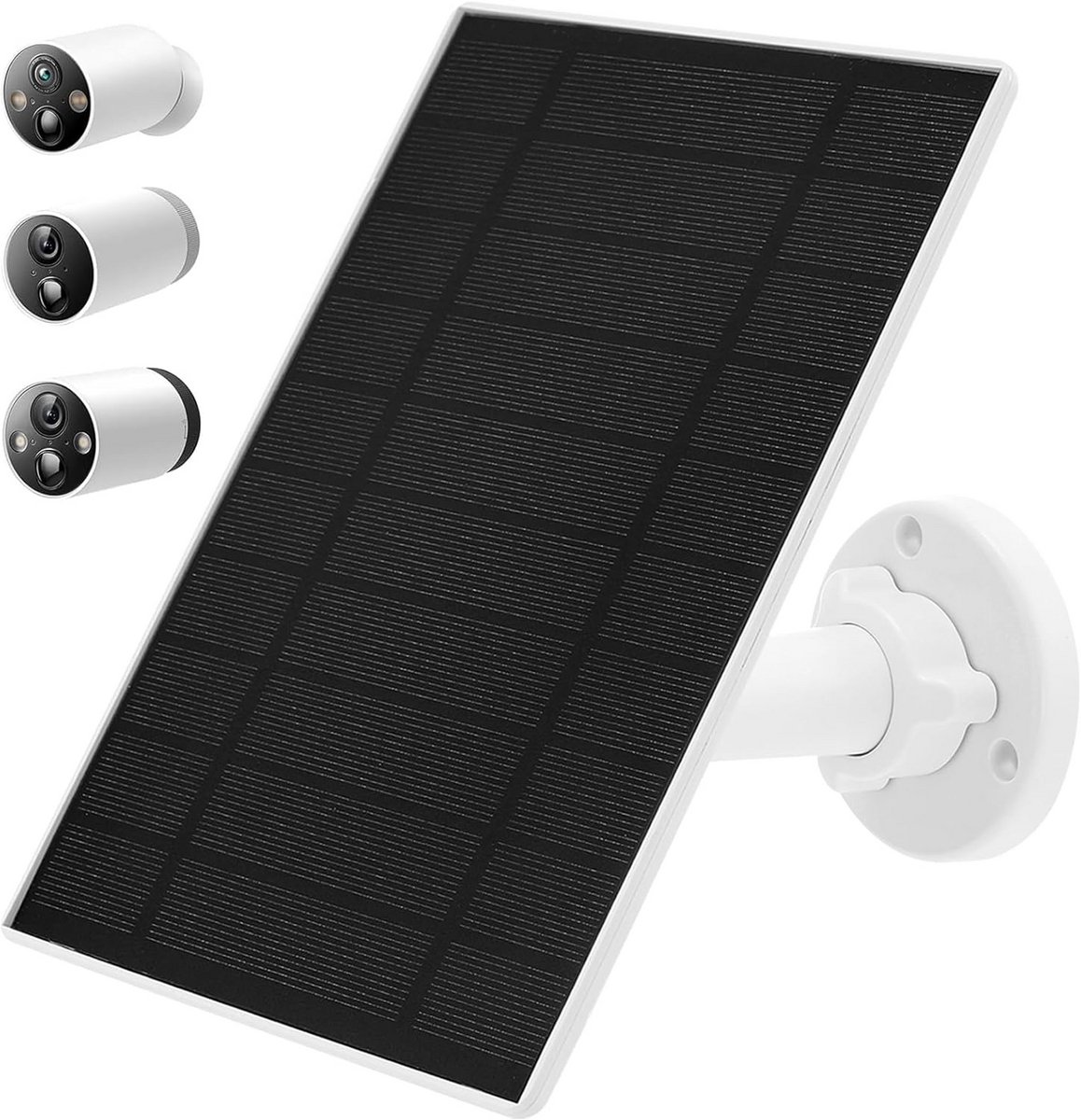 Zonnepaneel voor Buitenbeveiligingscamera met Micro-USB Opladen IP65 Waterdicht 6W