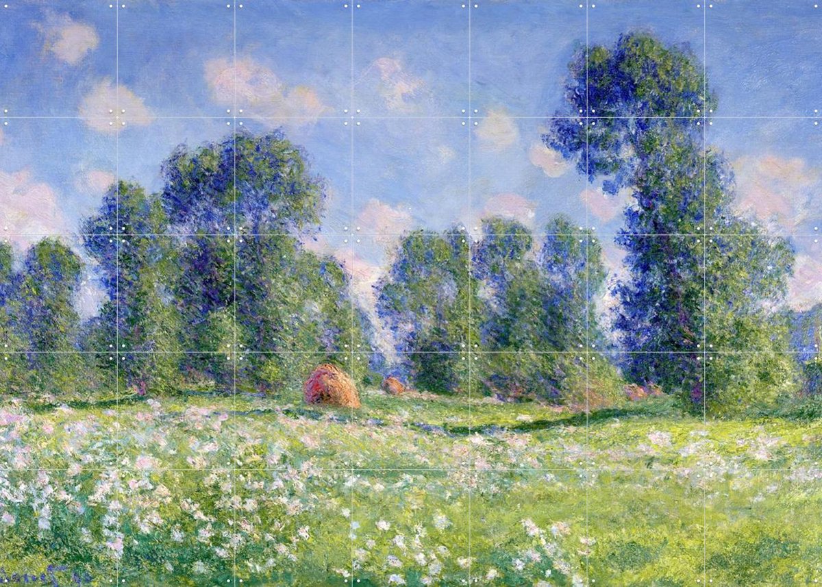 IXXI Effect of Spring - Giverny, Claude Monet & Bridgeman Images - 140 x 100 cm - Gratis ophangtool - Grote wanddecoratie en posters - Klassiek