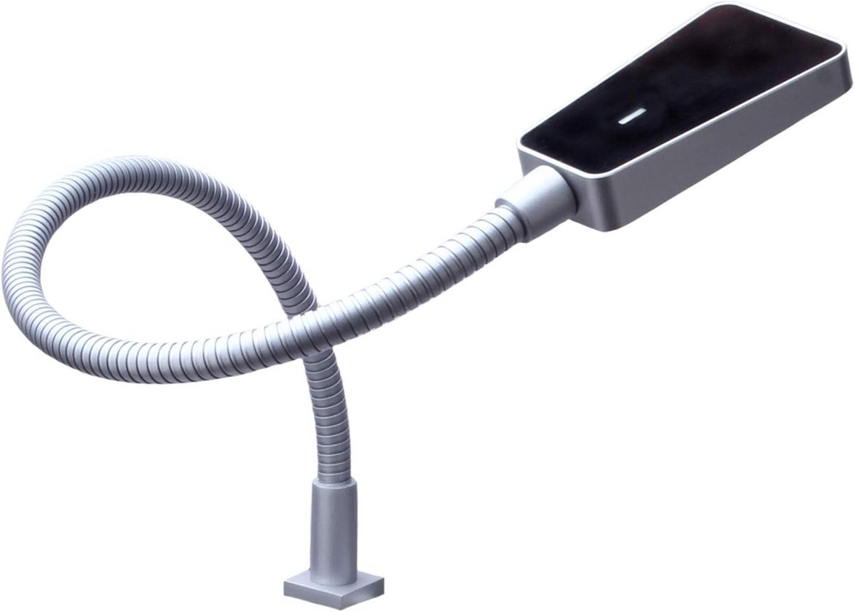 Dimbaar Led Wandlamp Zilvergrijs Hoogglans voor Bij het Bed
