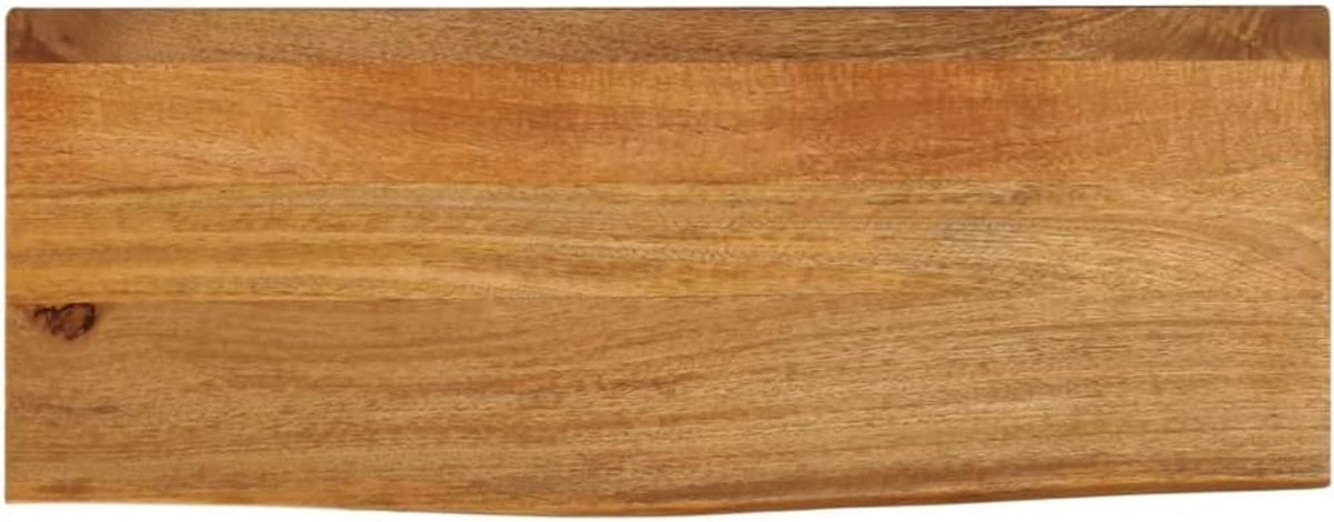 Tafelblad Massief Mangohout met Natuurlijke Rand 80x20x2,5 cm