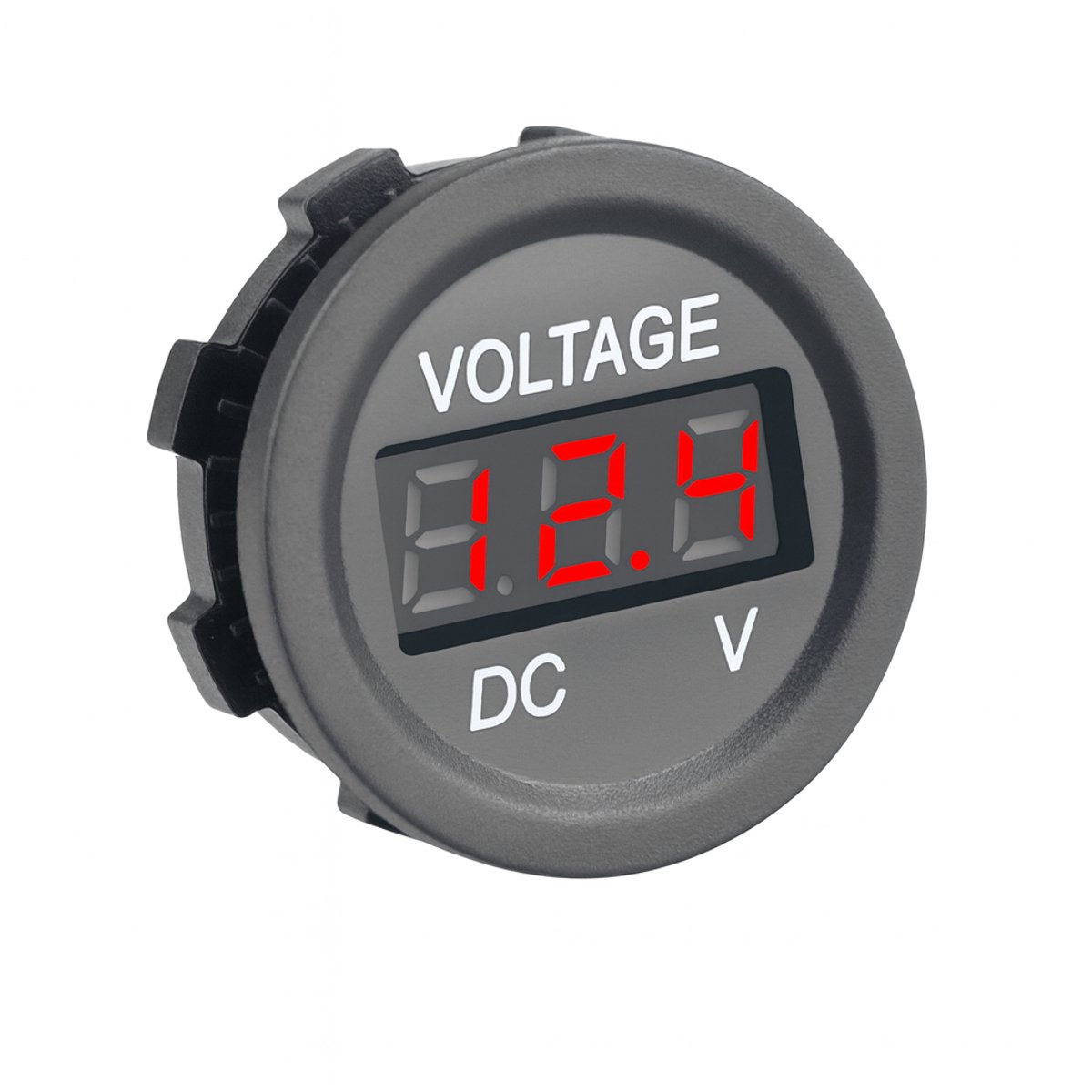THAR Inbouw Voltmeter 12V/24V – LED Spanningsmeter - Rood