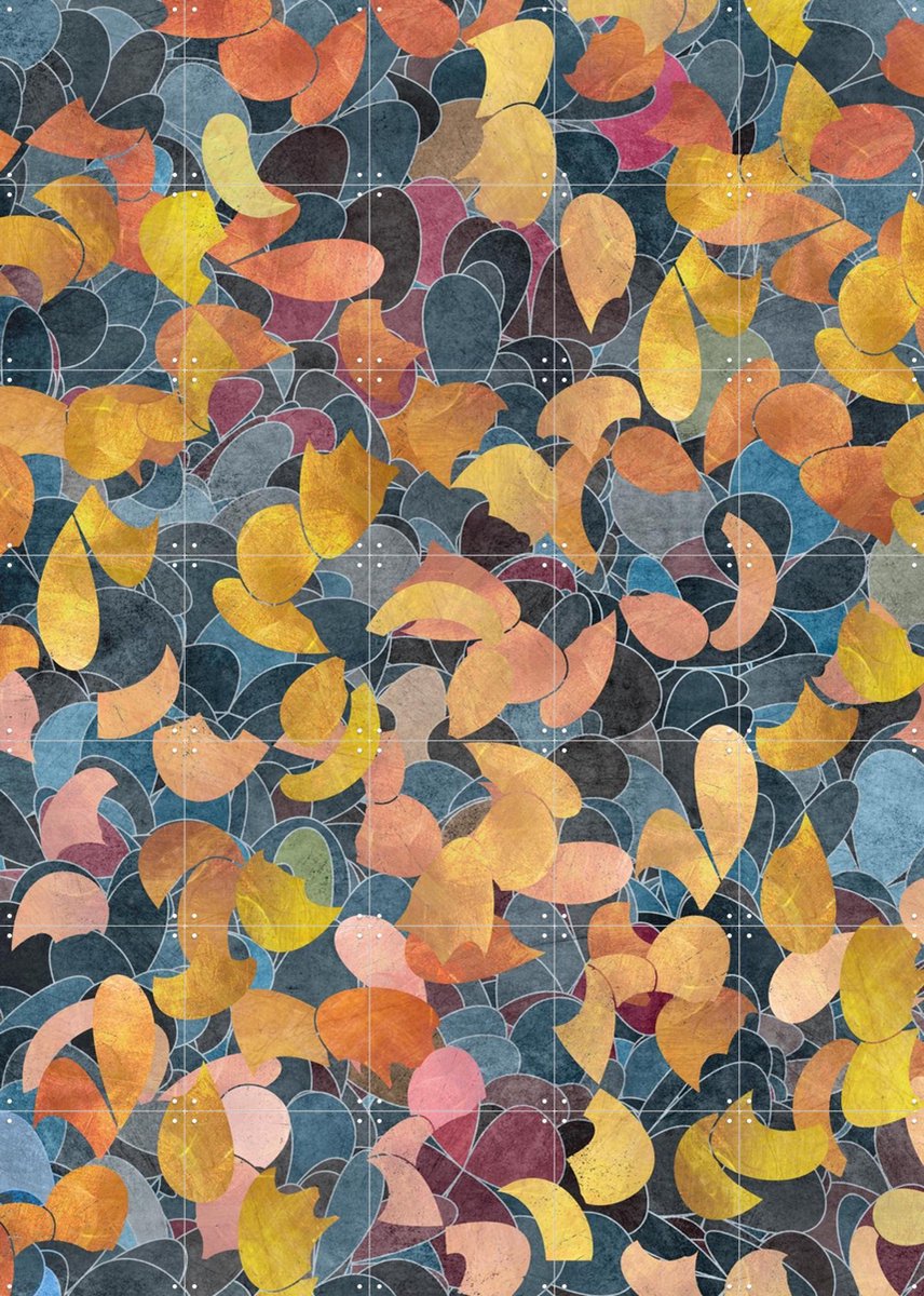 IXXI A Shiny Path 1, Angelo Cerantola - 100 x 140 cm - Gratis ophangtool - Grote wanddecoratie en posters - Kleurrijk, Illustraties, Winter