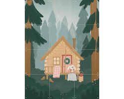 IXXI Winter Forest, Studio Phie - 60 x 80 cm - Gratis ophangtool - Grote wanddecoratie en posters - Fantasierijk, Illustraties, Speels, Babykamer