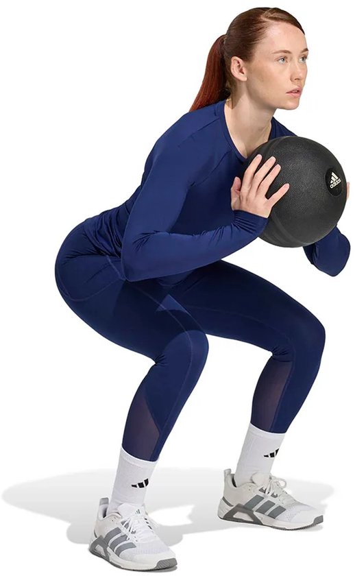 Adidas Performance Techfit Stash Pocket Full-Length Legging - Dames - Blauw van Merkloos — afbeelding 2