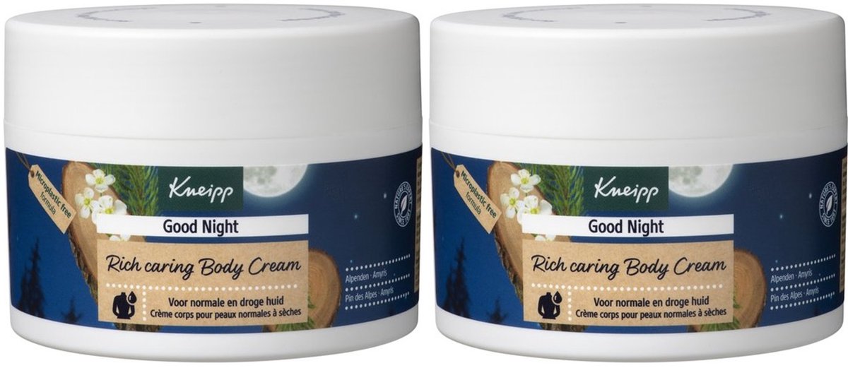 Kneipp Bodycrème Good Night - Alpenden en Amyris - 2 x 200 ml