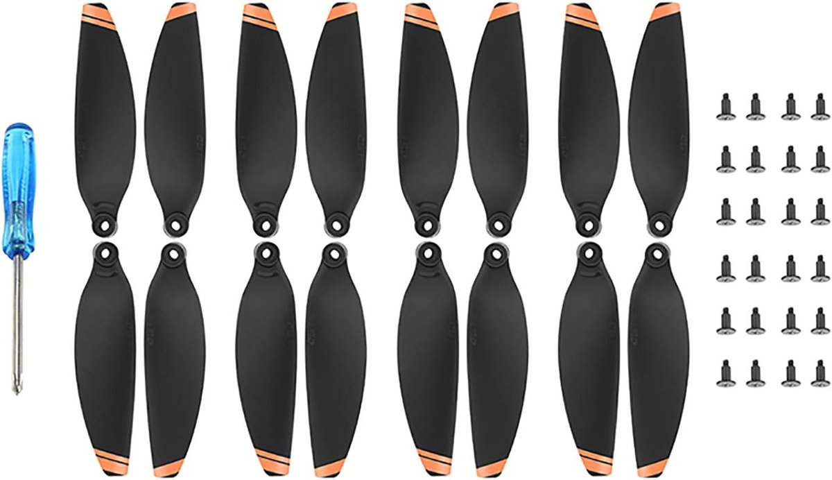 Drone Propellers - Stille Bladen - Vlieg Stabiliteit - Geluidsarme Vlucht - 10.5 x 10.2 cm