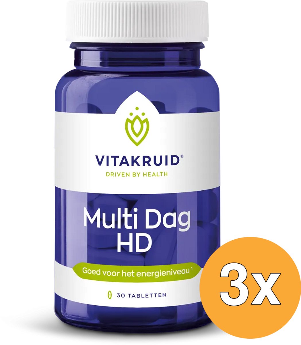 3x Vitakruid Multi Dag HD (30 tabletten)