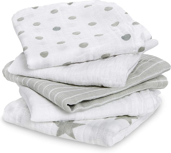 Baby doeken - Mousseline doeken - Baby verzorging - 100% katoen - 60x60 cm — afbeelding 2