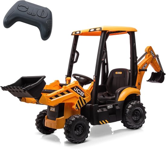 COSTWAY 12 V tractor met afneembare aanhanger, kindertractor, elektrisch met 2,4 G afstandsbediening, lichten, claxon, USB en MP3, elektrische tractor voor kinderen vanaf 3 jaar, geel COSTWAY 12 V tractor met afneembare aanhanger, kindertractor, elektrisch met 2,4 G afstandsbediening, lichten, claxon, USB en MP3, elektrische tractor voor kinderen vanaf 3 jaar, geel