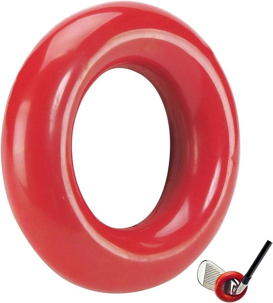 Golf Swing Ring - Club Gewicht - Spier Warming - Universele Pasvorm - 60mm Buitenmaat - Rood van Merkloos — afbeelding 4
