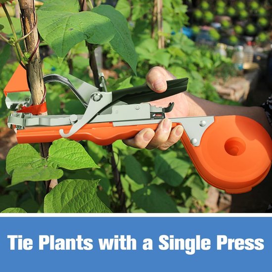 Bindmachine - Bindtang Voor Planten - Bind Tak Machine- Groente & Fruit Bindmachine - Tuingereedschap - Plantenbinder voor Plantensteun - 5 Rollen Bindtape — afbeelding 3