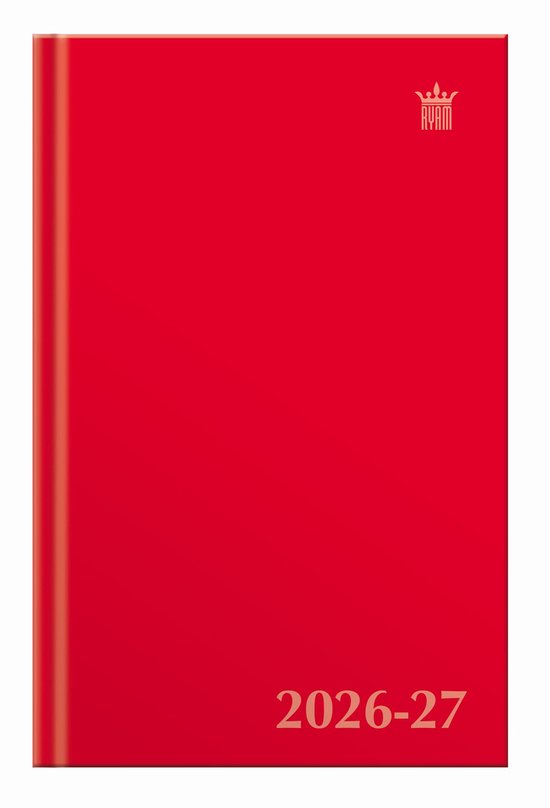 Ryam | Studie Agenda Uni | 2026/2027 | Genaaid gebonden | A5 | Rood |