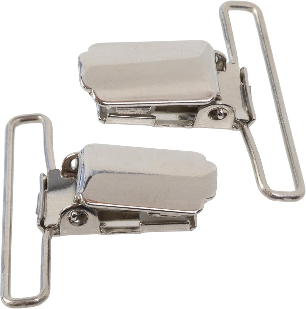 Schouderband Clips - Kleding Bevestiging - Mode Creaties - Set van Twee - Zilver